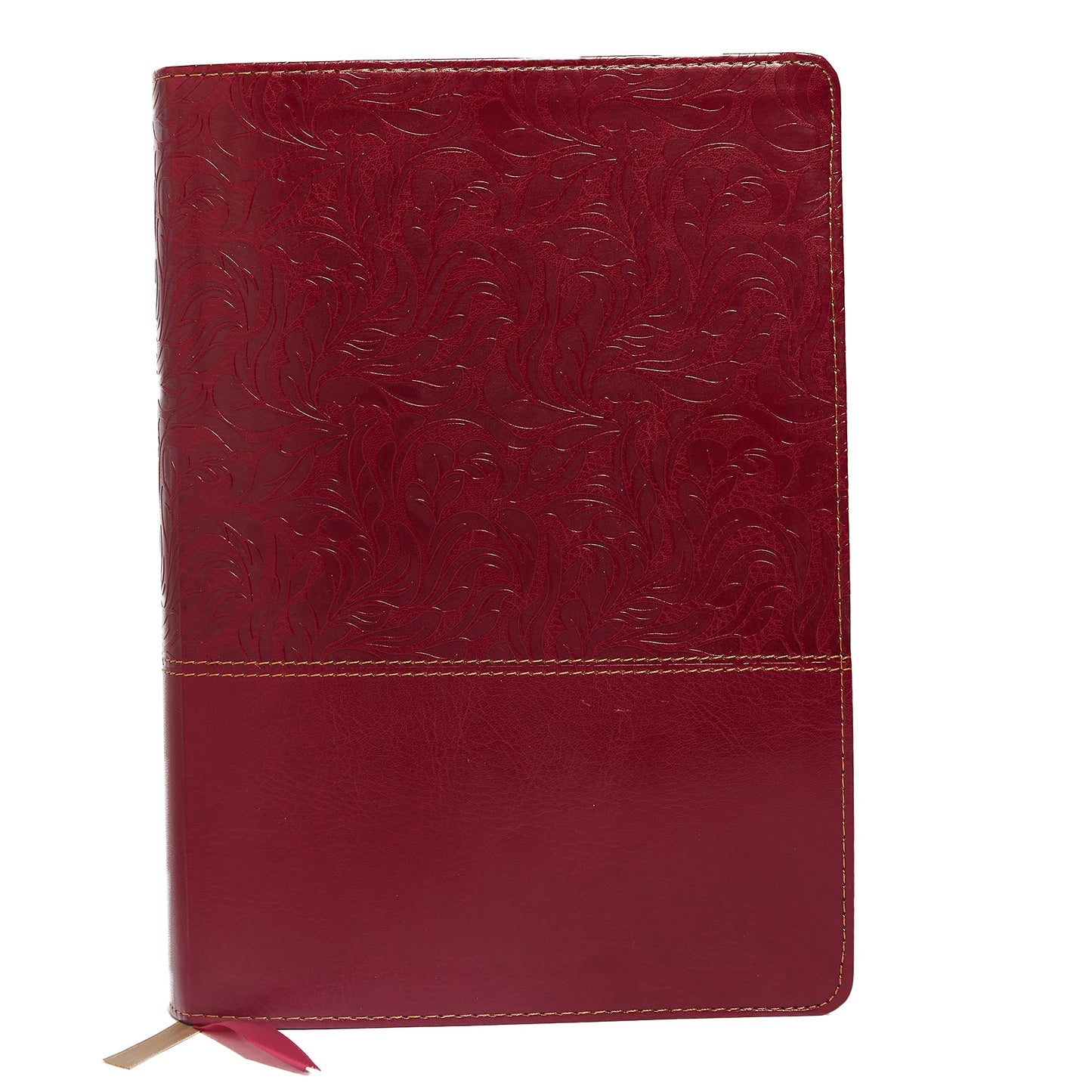 NKJV Study Bible, Leathersoft, Red, Full-Color, Comfort Prin