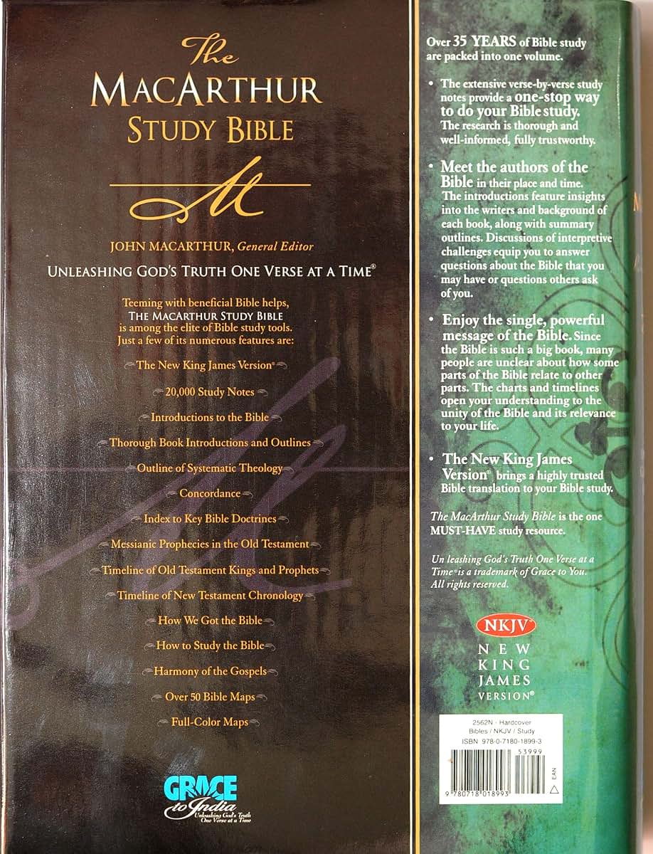 NKJV, The MacArthur Study Bible, Hardcover: Revised and Updated