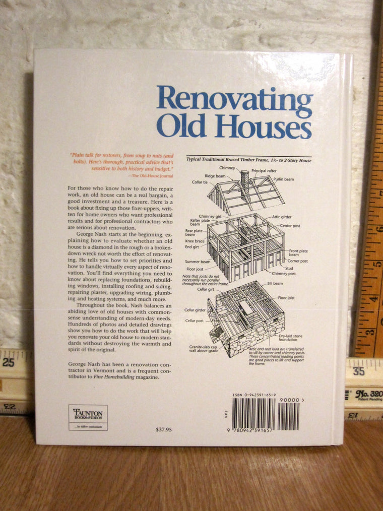 Renovating Old Houses — back cover