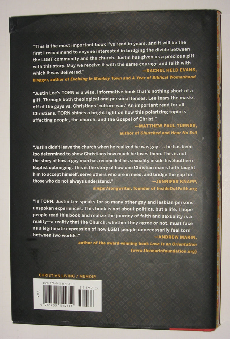 Torn: Rescuing the Gospel from the Gays-vs.-Christians Debate — back cover