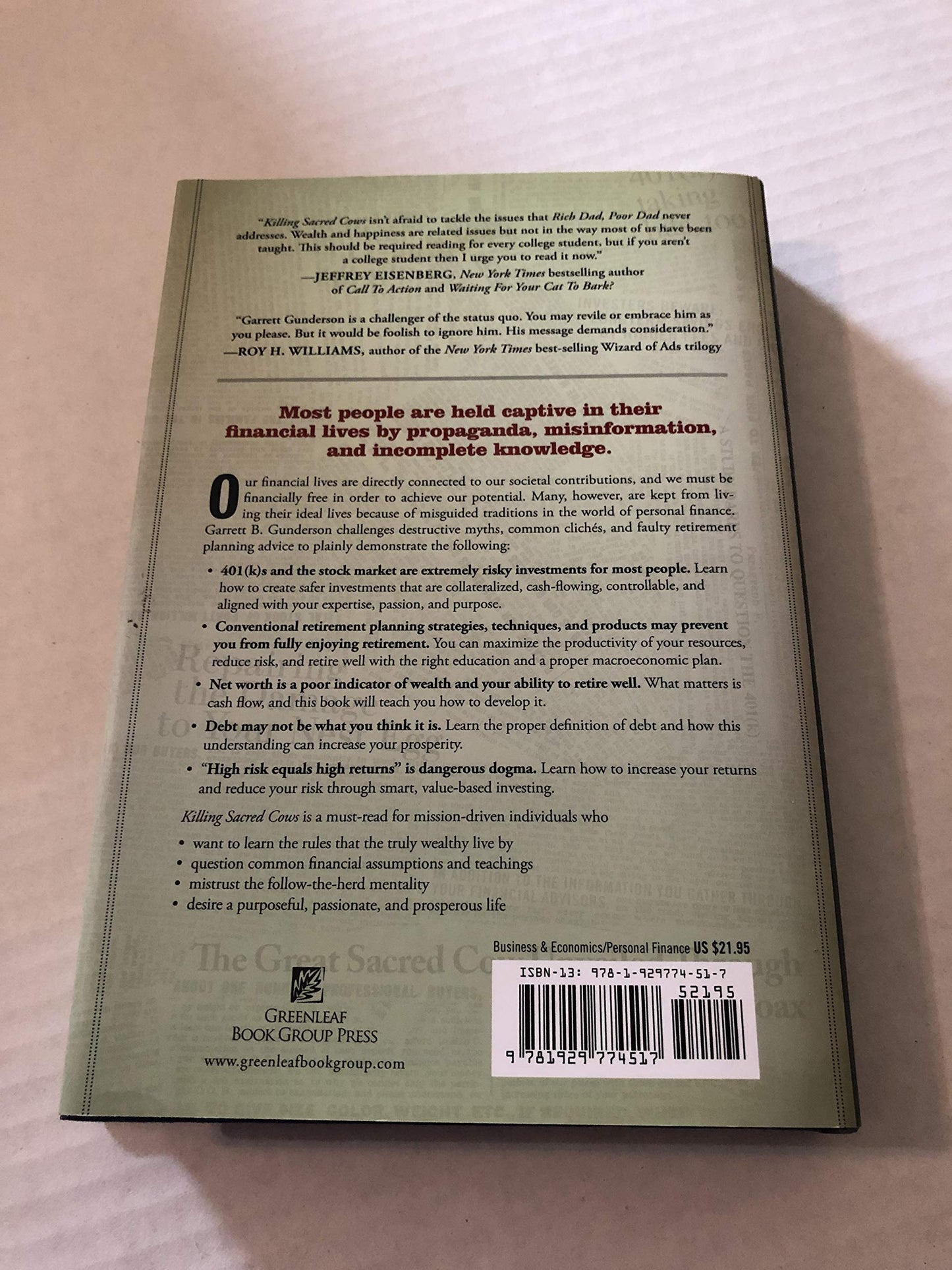 Killing Sacred Cows: Overcoming the Financial Myths That Are