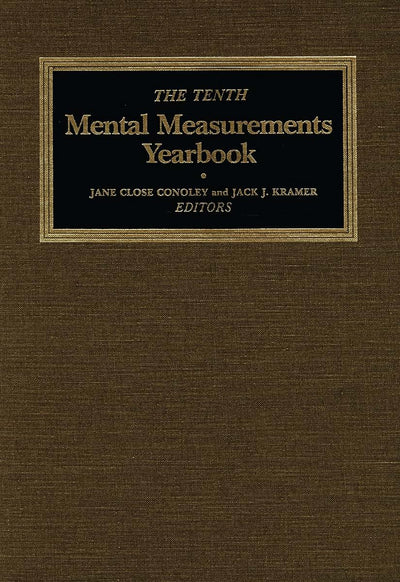The Tenth Mental Measurements Yearbook (Buros Mental Measurements Yearbook)