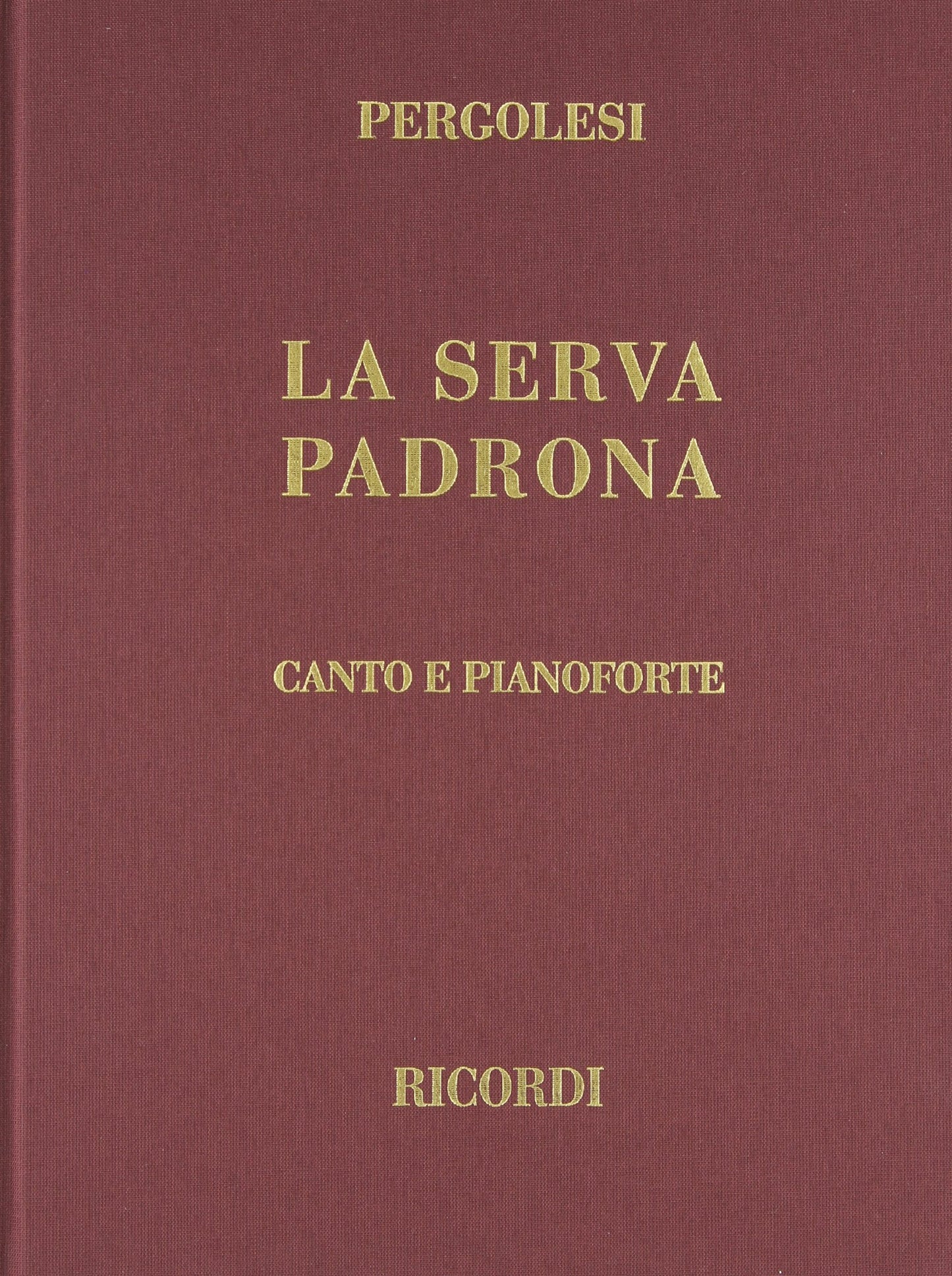 La Serva Padrona, Cloth, Italian only: Vocal Score