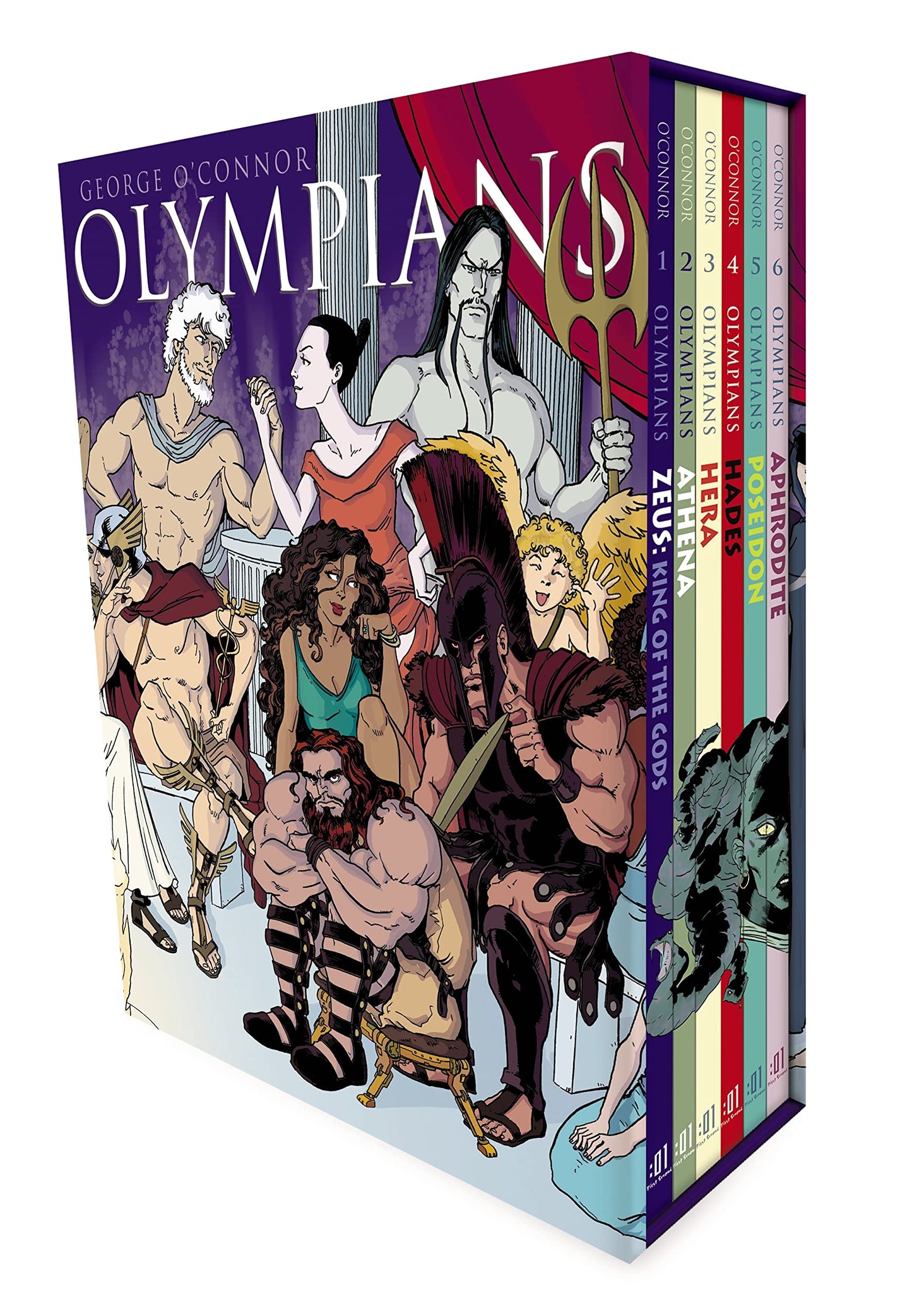 Olympians Boxed Set Books 1-6: Zeus, Athena, Hera, Hades, Po