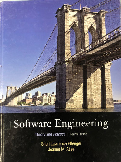 Software Engineering: Theory and Practice