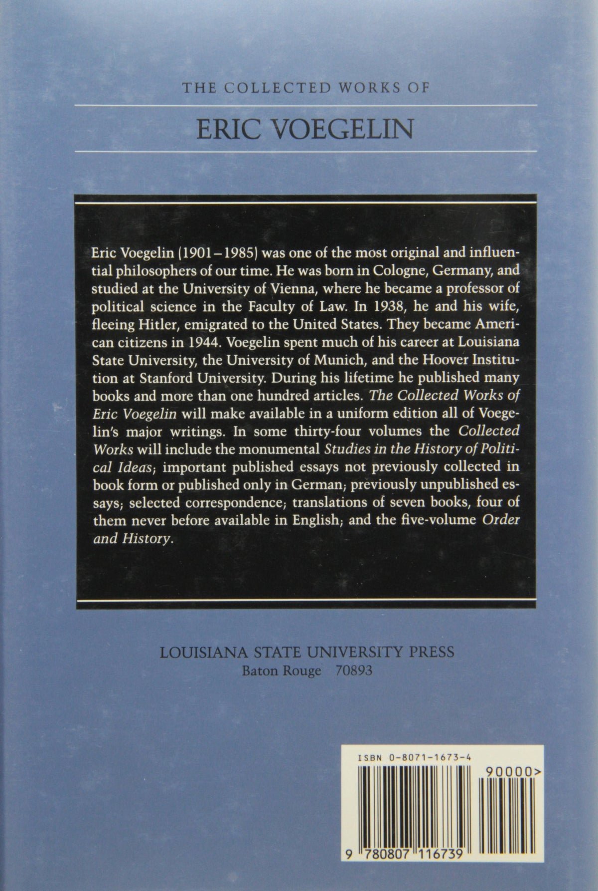 The Nature of the Law and Related Legal Writings (Collected Works of Eric Voegelin, Volume 27)