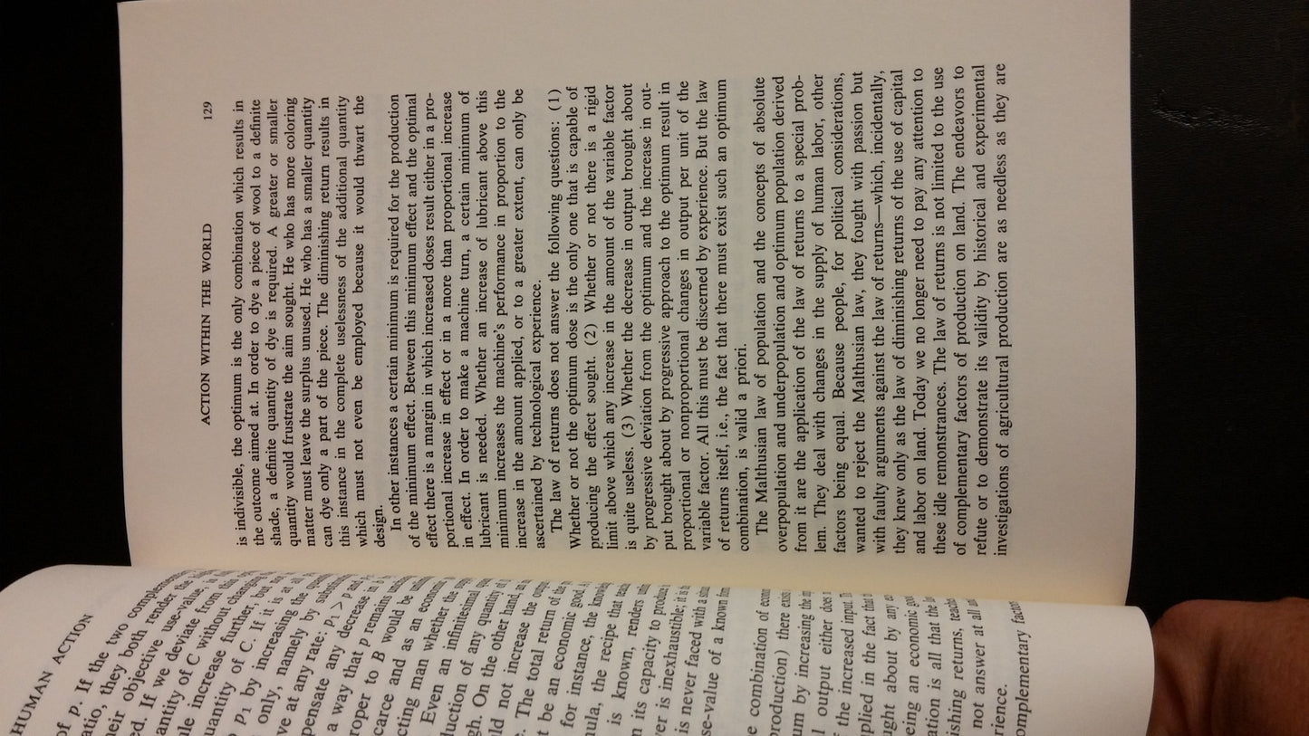 Human Action: A Treatise on Economics
