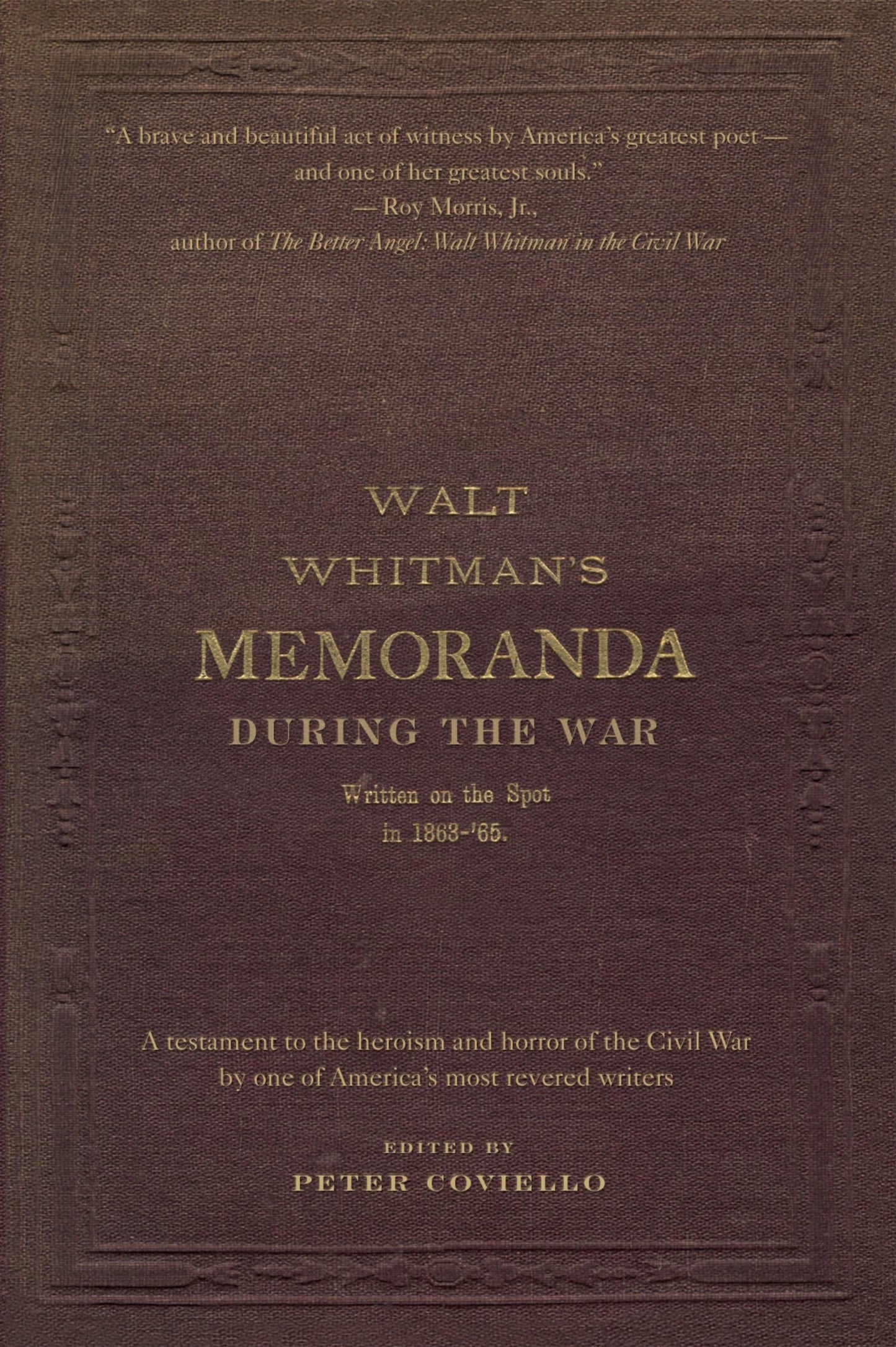 Walt Whitman's Memoranda During the War