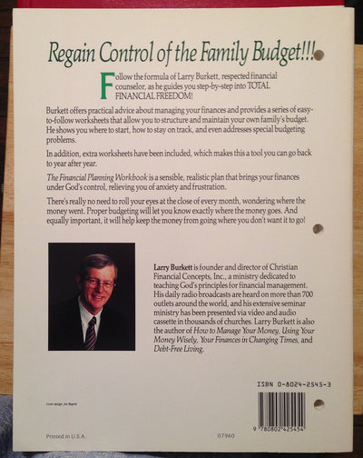 The Financial Planning Workbook: A Family Budgeting Guide (Christian Financial Concepts Series)