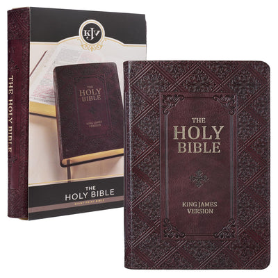 KJV Holy Bible, Giant Print Standard Size Faux Leather Red L