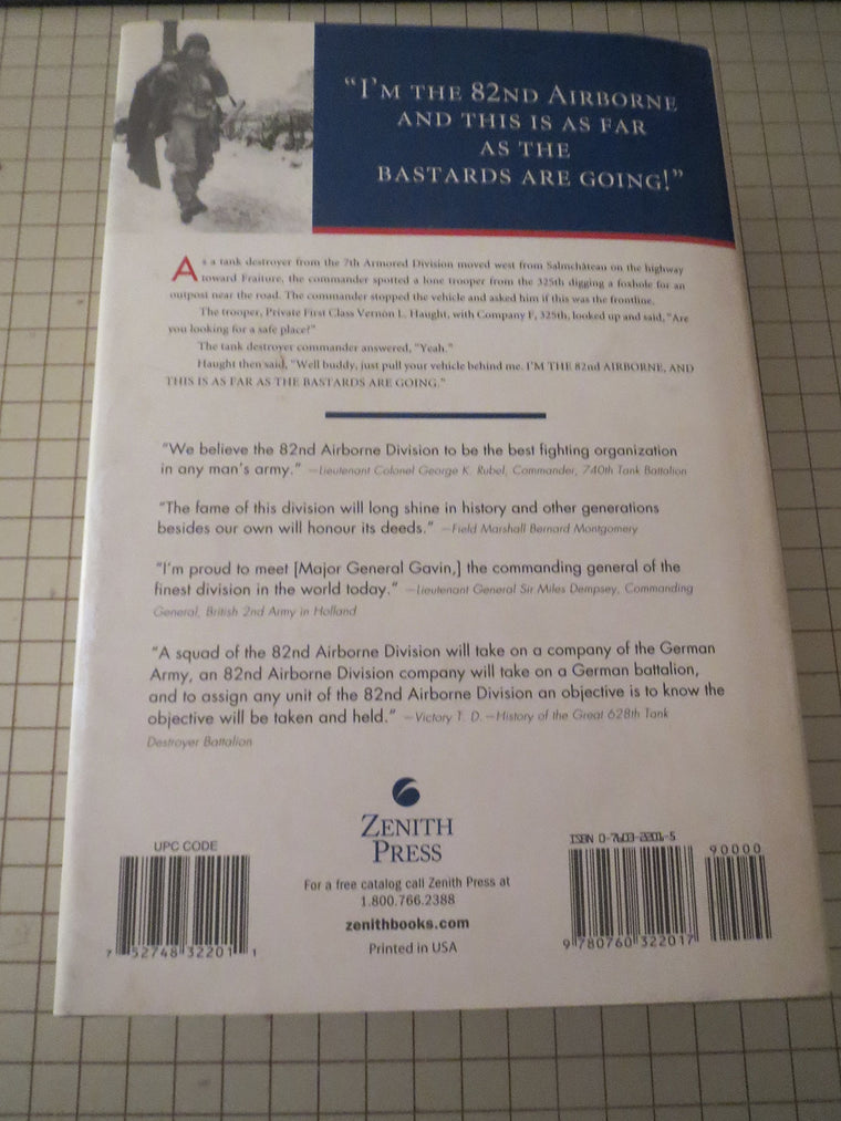 All American All The Way: The Combat History Of The 82nd Airborne Division In World War II — back cover