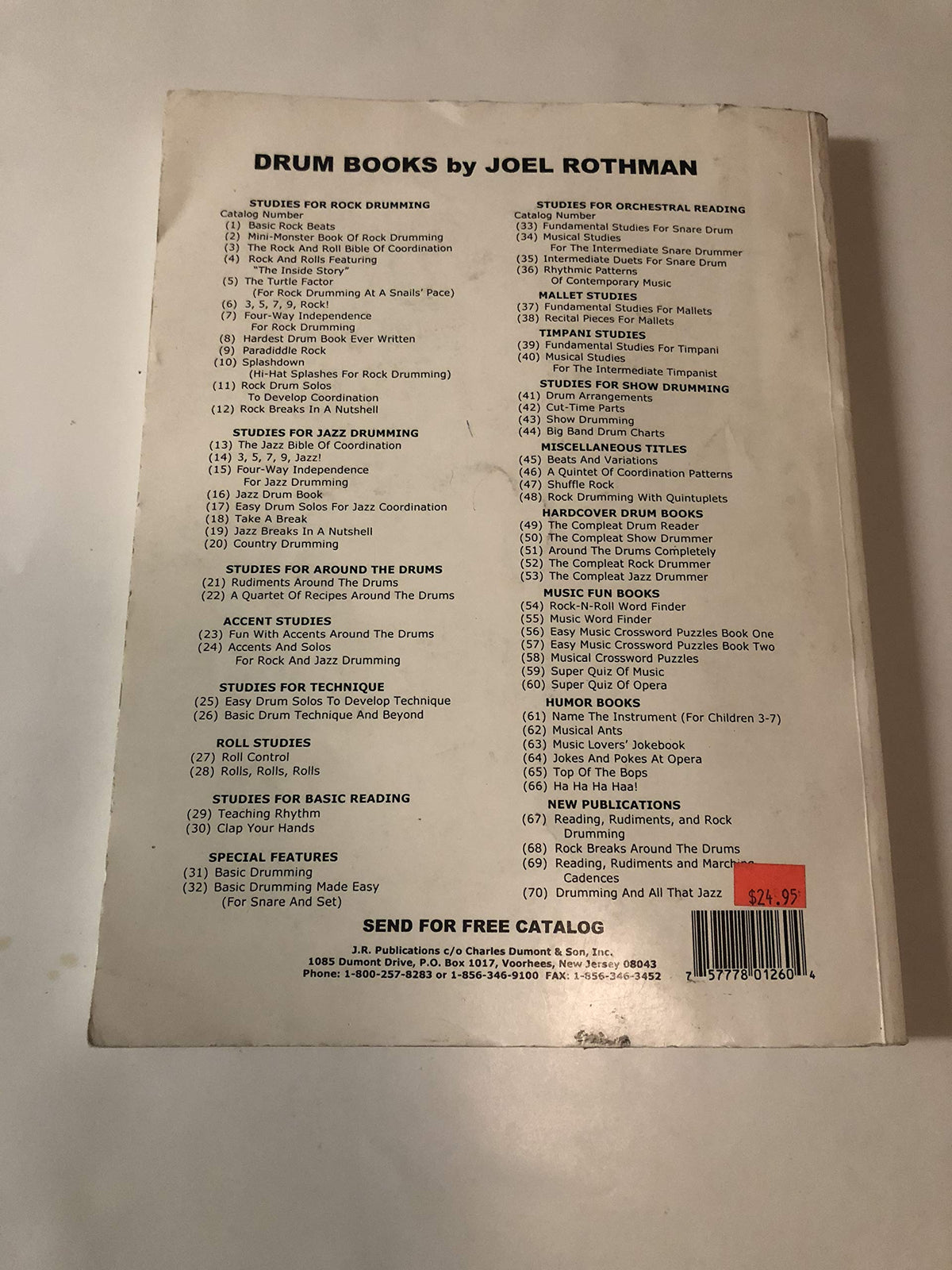 Joel Rothman's Basic Drumming, Revised and Expanded Edition
