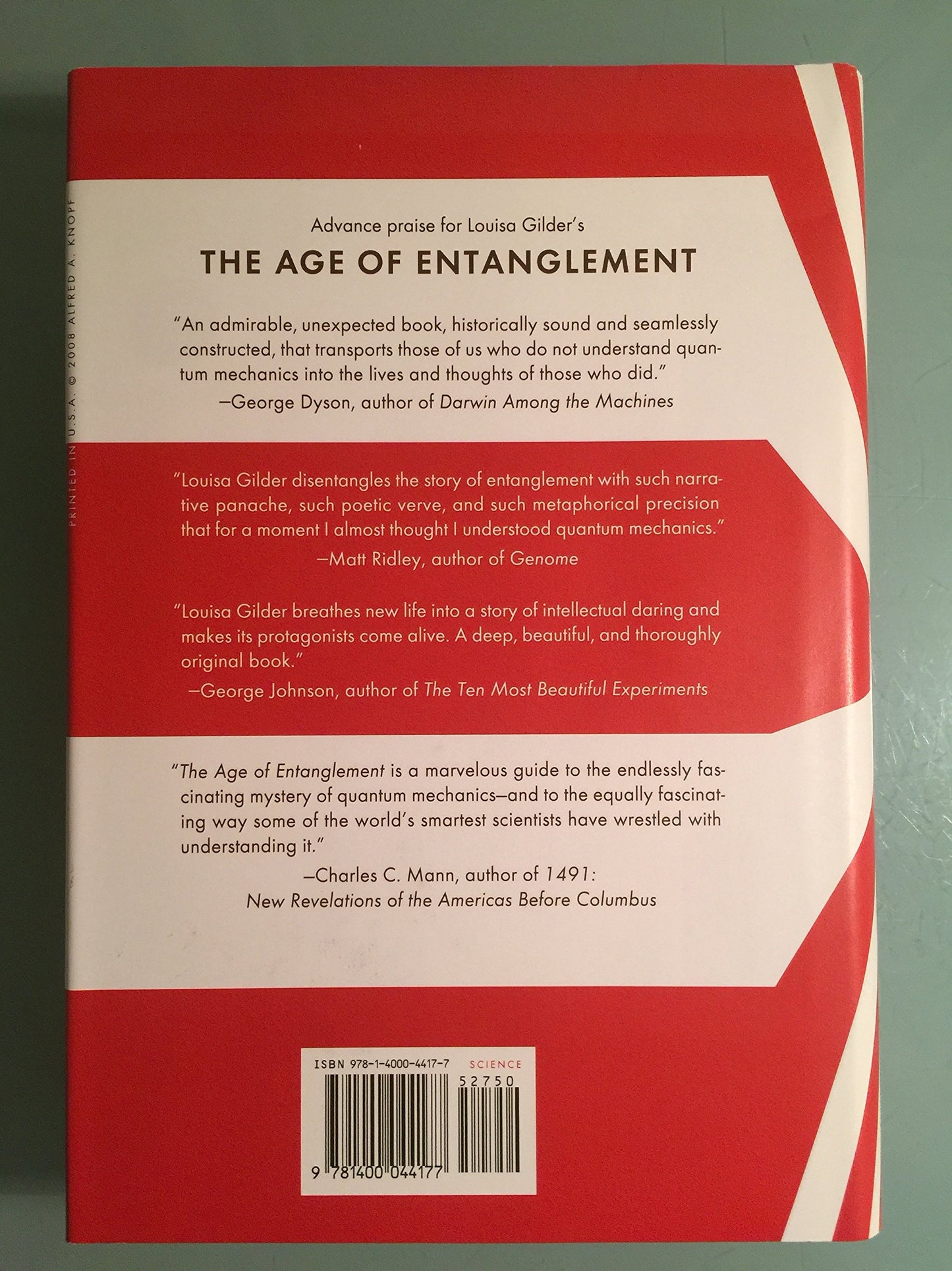 The Age of Entanglement: When Quantum Physics Was Reborn