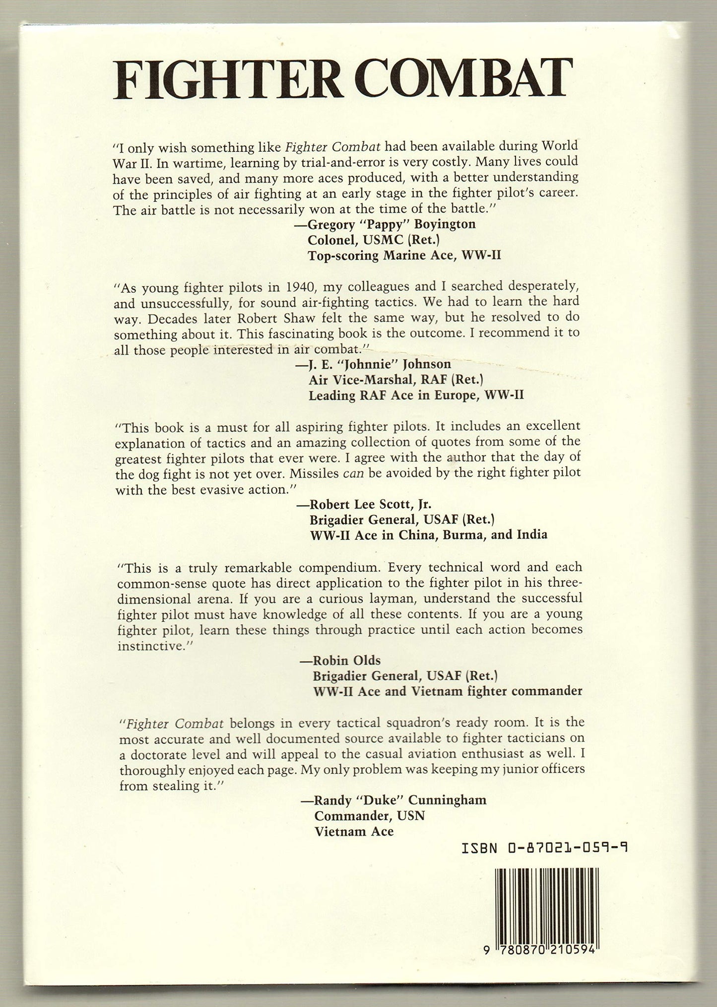 Fighter Combat: Tactics and Maneuvering by Robert L. Shaw
