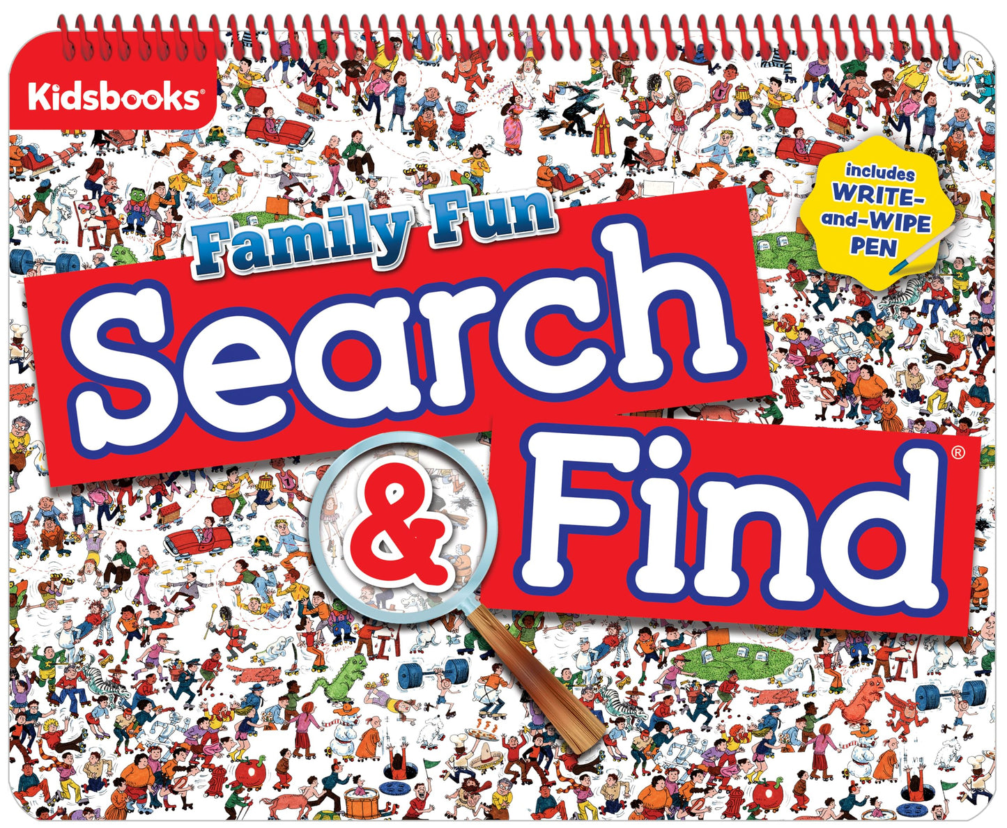Family Fun Search & Find-Includes Write-and-Wipe Pen (Floor Pad)