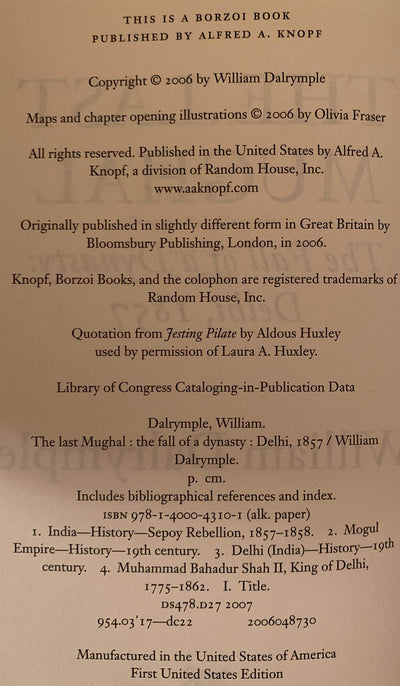 The Last Mughal: The Fall of a Dynasty, Delhi 1857