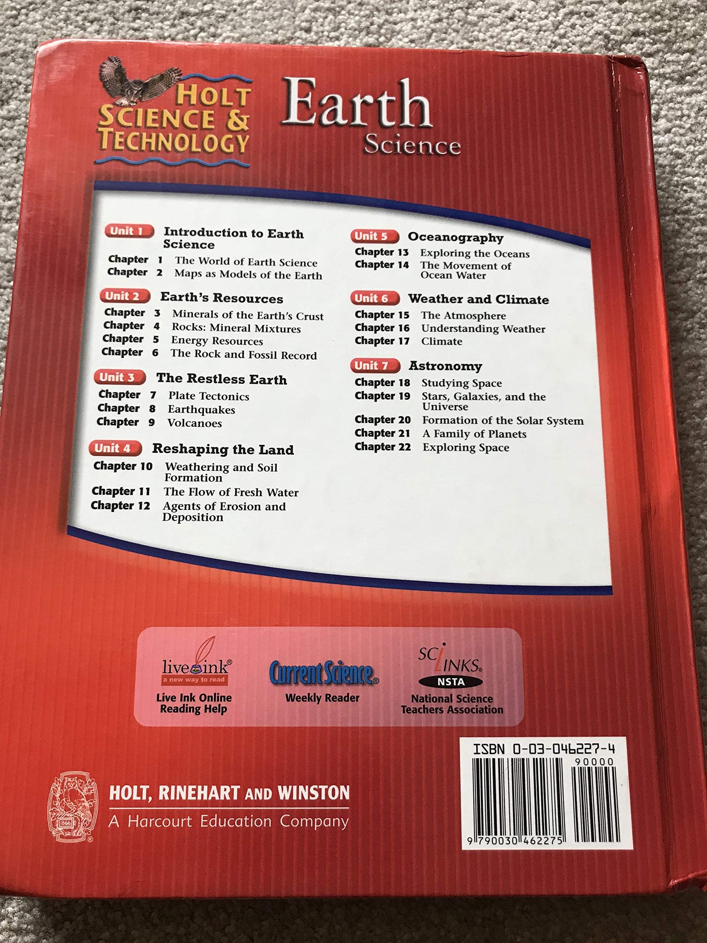 Holt Science & Technology: Student Edition Earth Science 2007