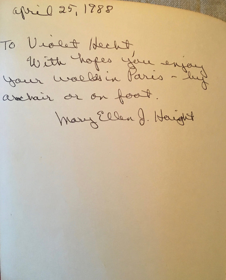 Walks in Gertrude Stein's Paris — back cover