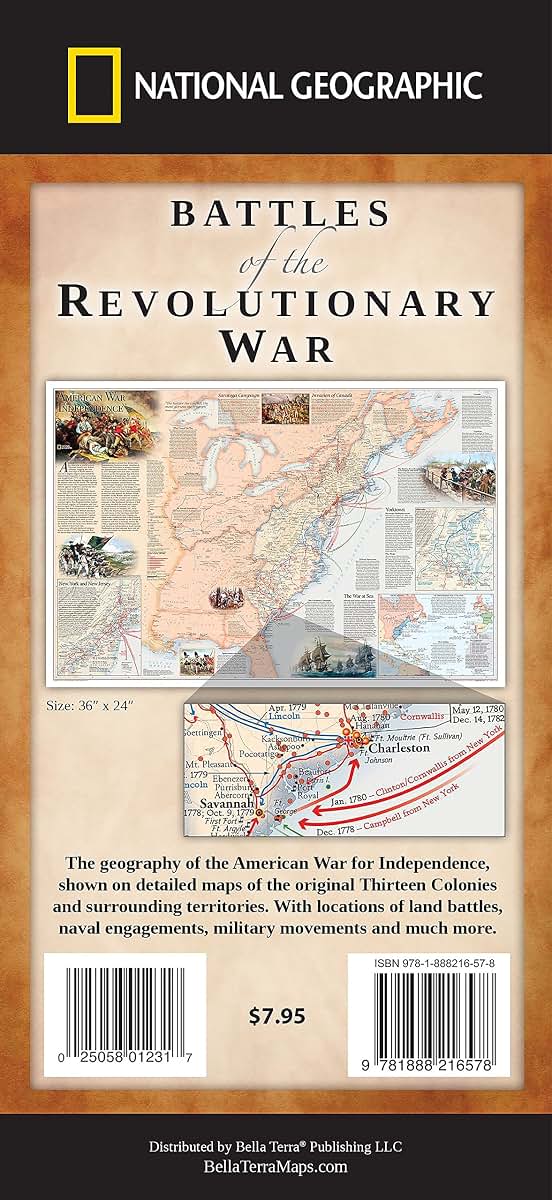 Battles of the Revolutionary War Map