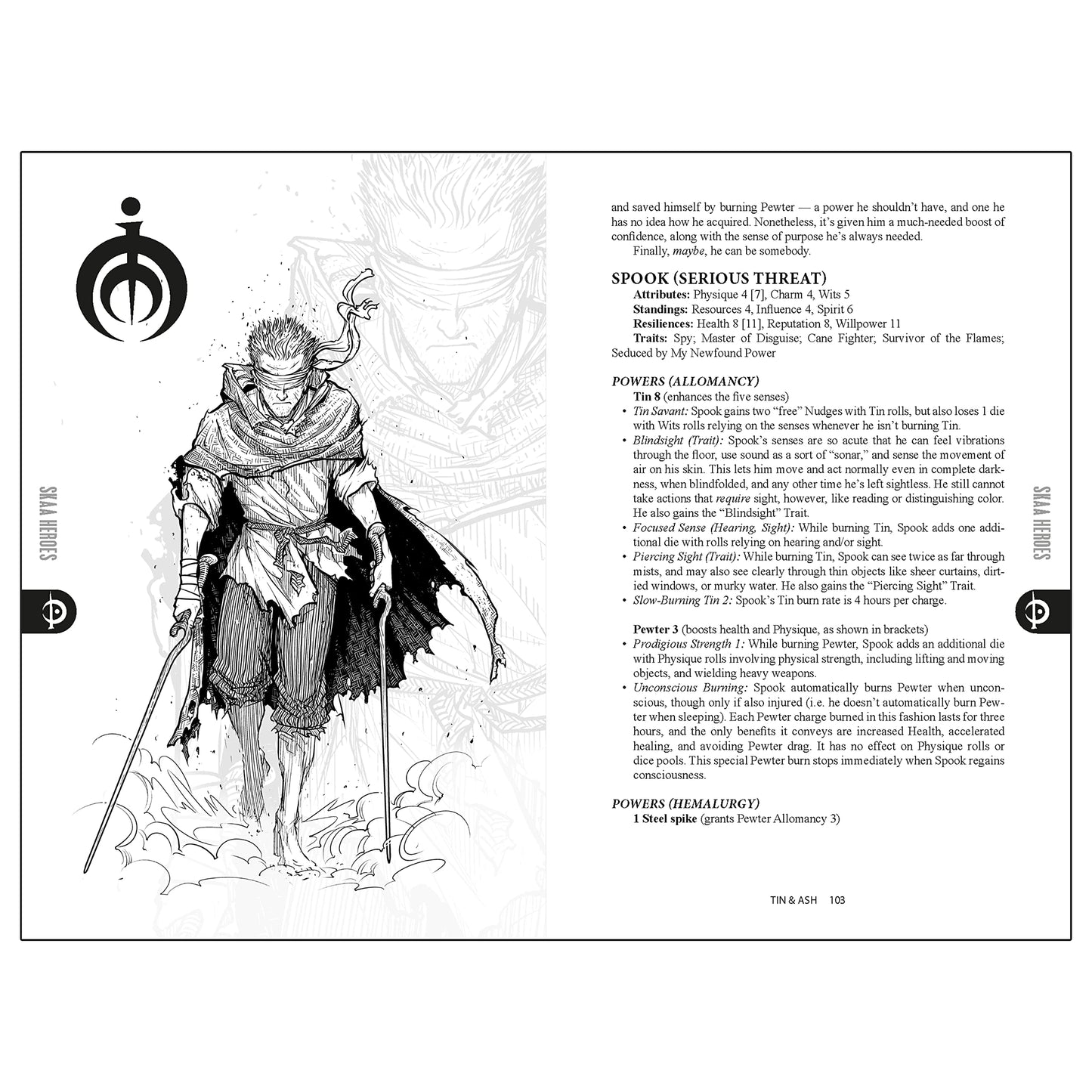Mistborn: Skaa: Tin & Ash by Crafty Games - Rebellion Role-Playing - 2-6 Players, 1-2 Hours Gameplay, Ages 13+