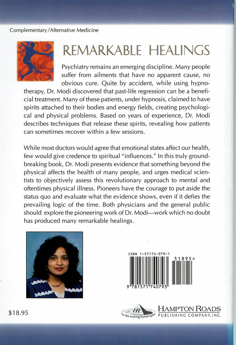 Remarkable Healings: A Psychiatrist Discovers Unsuspected Roots of Mental and Physical Illness — back cover