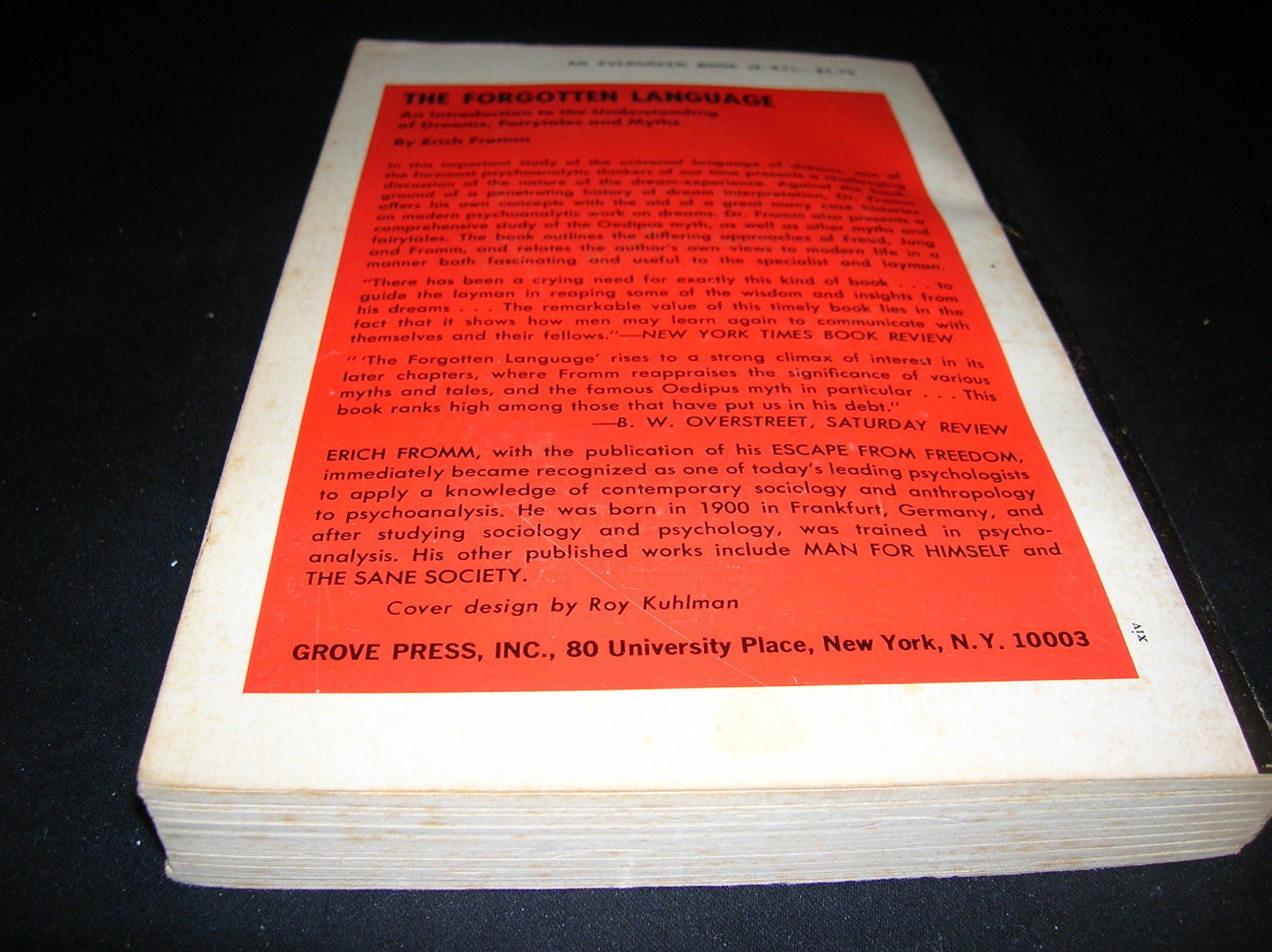 The Forgotten Language: An Introduction to the Understanding of Dreams, Fairy Tales, and Myths