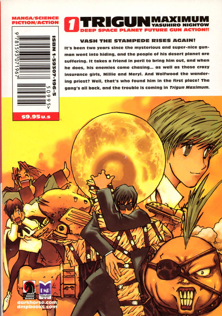 Trigun Maximum Volume 1: Hero Returns — back cover