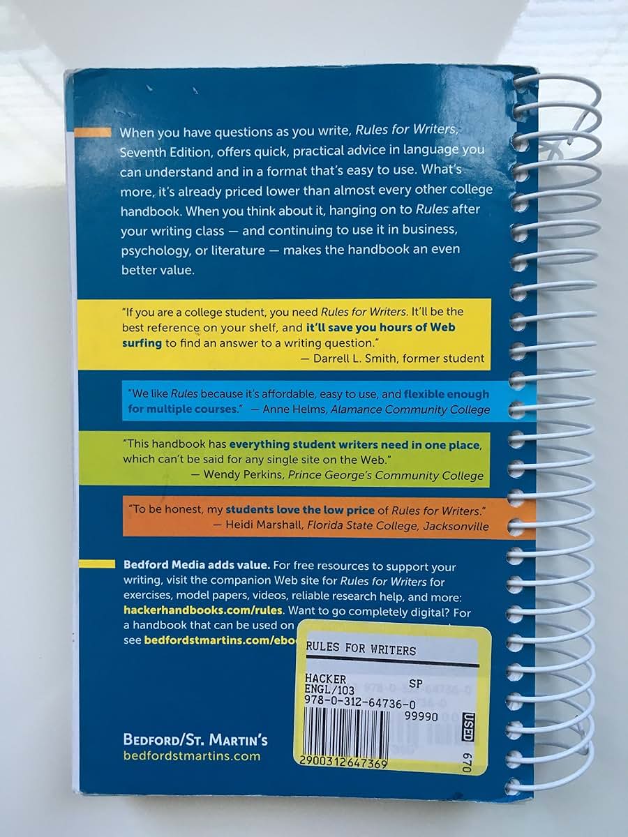 Rules for Writers, 7th Edition by Diana Hacker