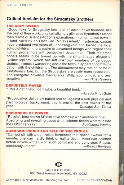 The Ugly Swans by Arkady Strugatsky