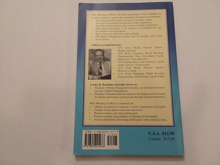 With Winning in Mind: The Mental Management System — back cover