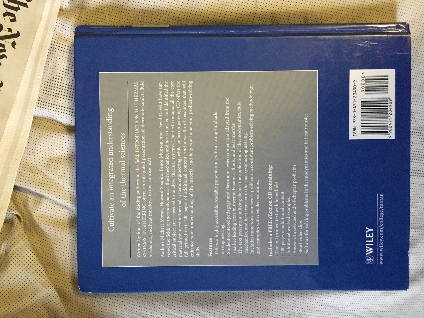 Introduction to Thermal Systems Engineering: Thermodynamics, Fluid Mechanics, and Heat Transfer