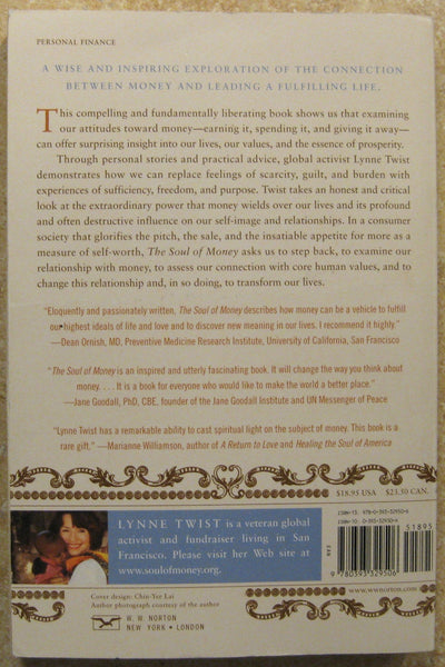 The Soul of Money: Reclaiming the Wealth of Our Inner Resources
