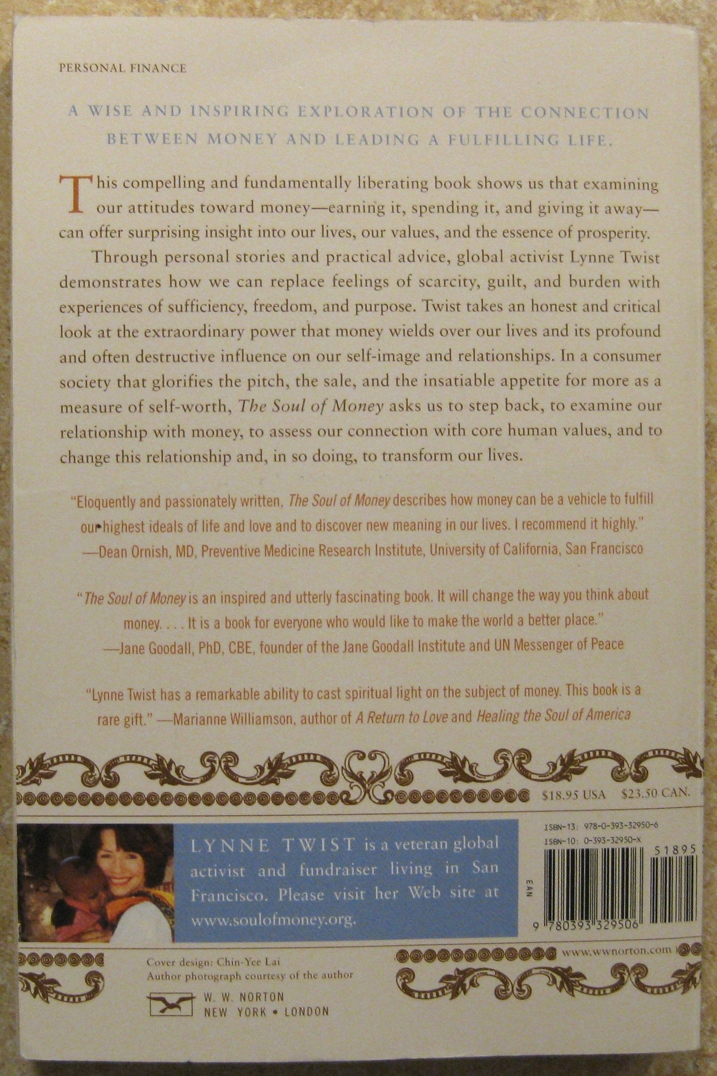 The Soul of Money: Reclaiming the Wealth of Our Inner Resources