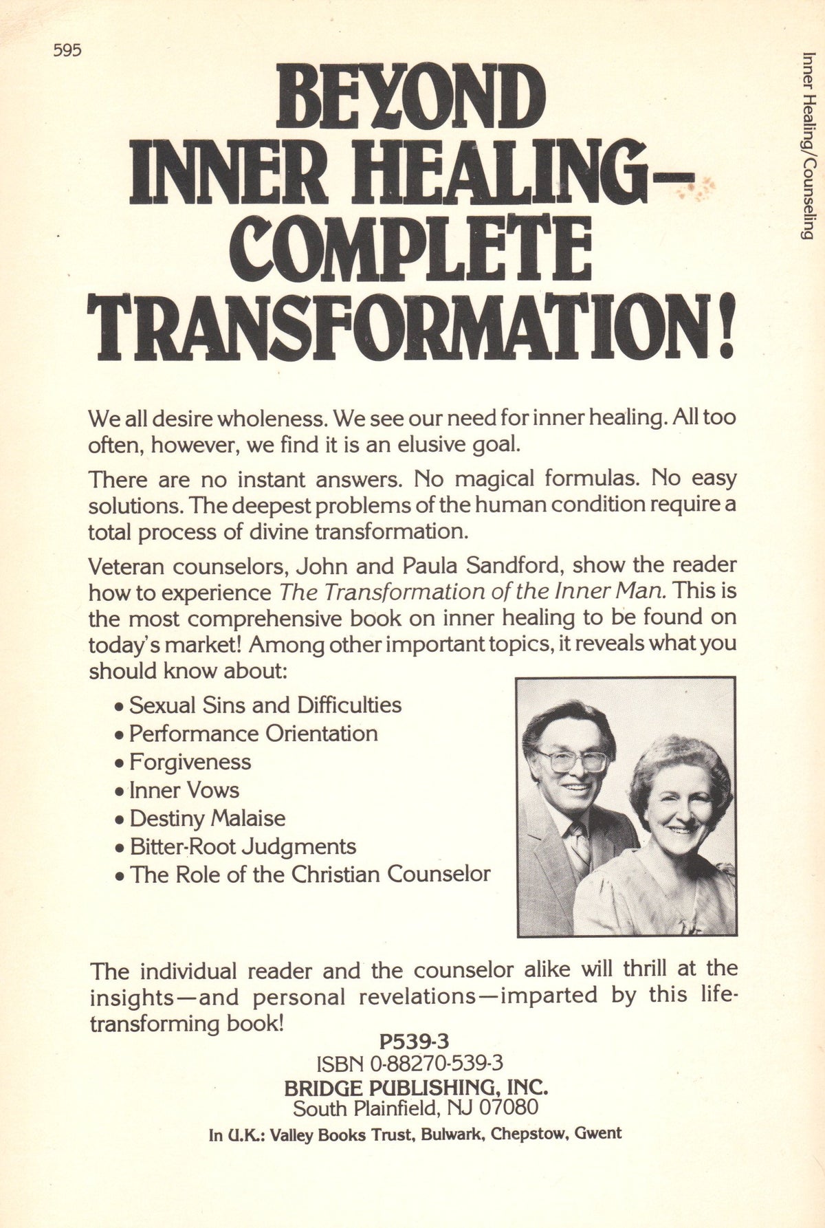 The Transformation of the Inner Man