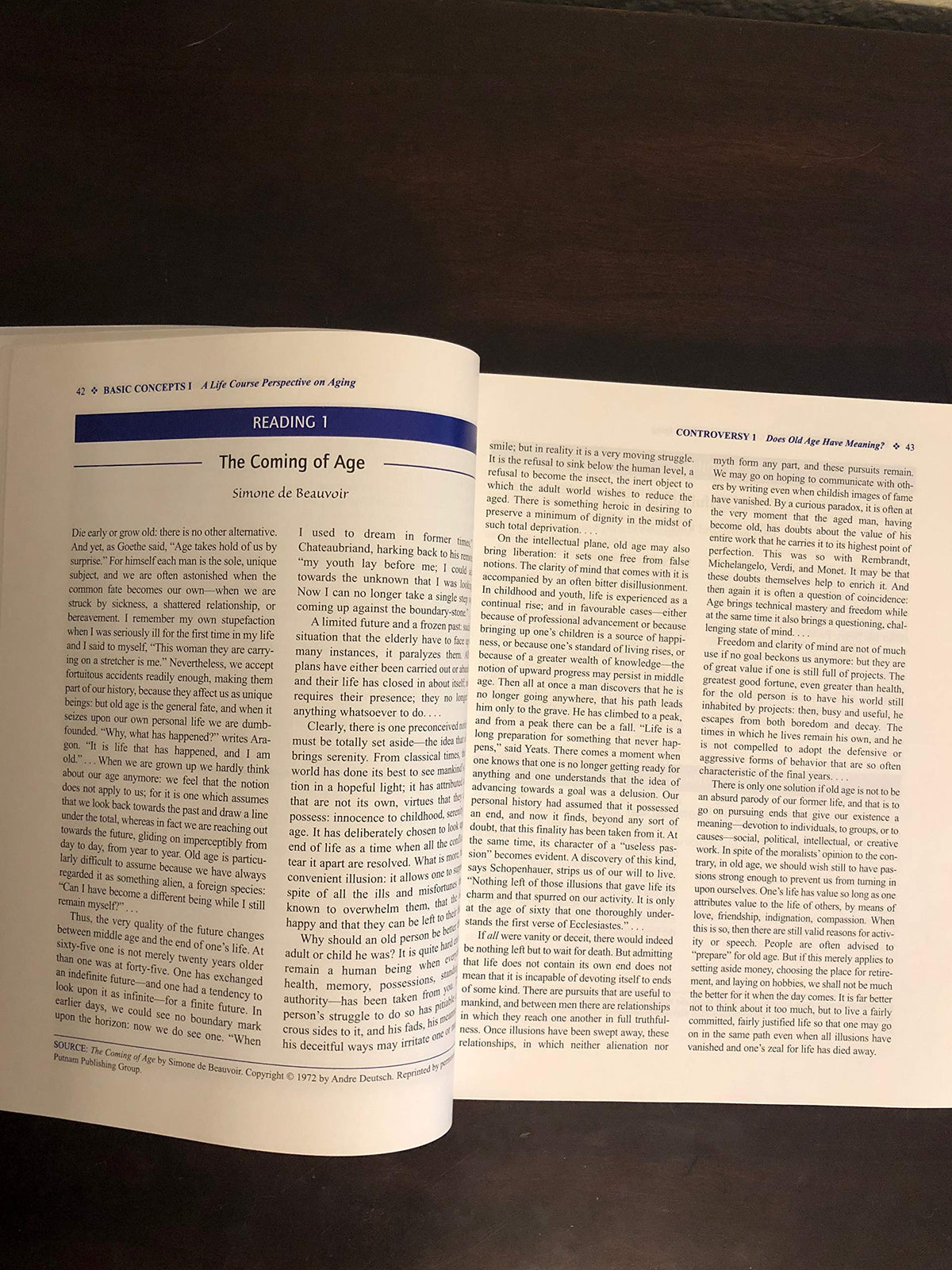 Aging: Concepts and Controversies