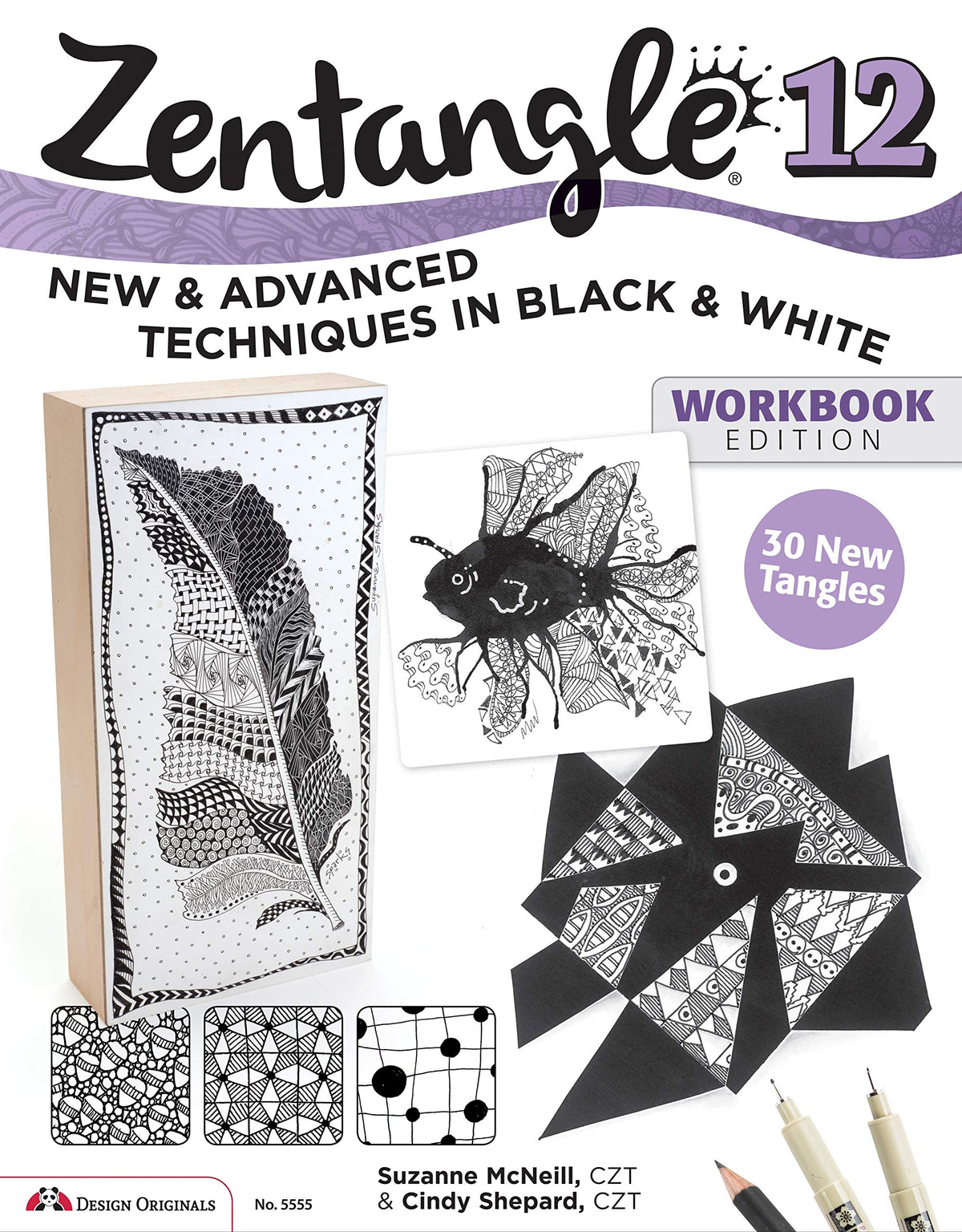 Zentangle 12, Workbook Edition: Innovative Art Techniques & Projects (Design Originals) 30 New Tangles