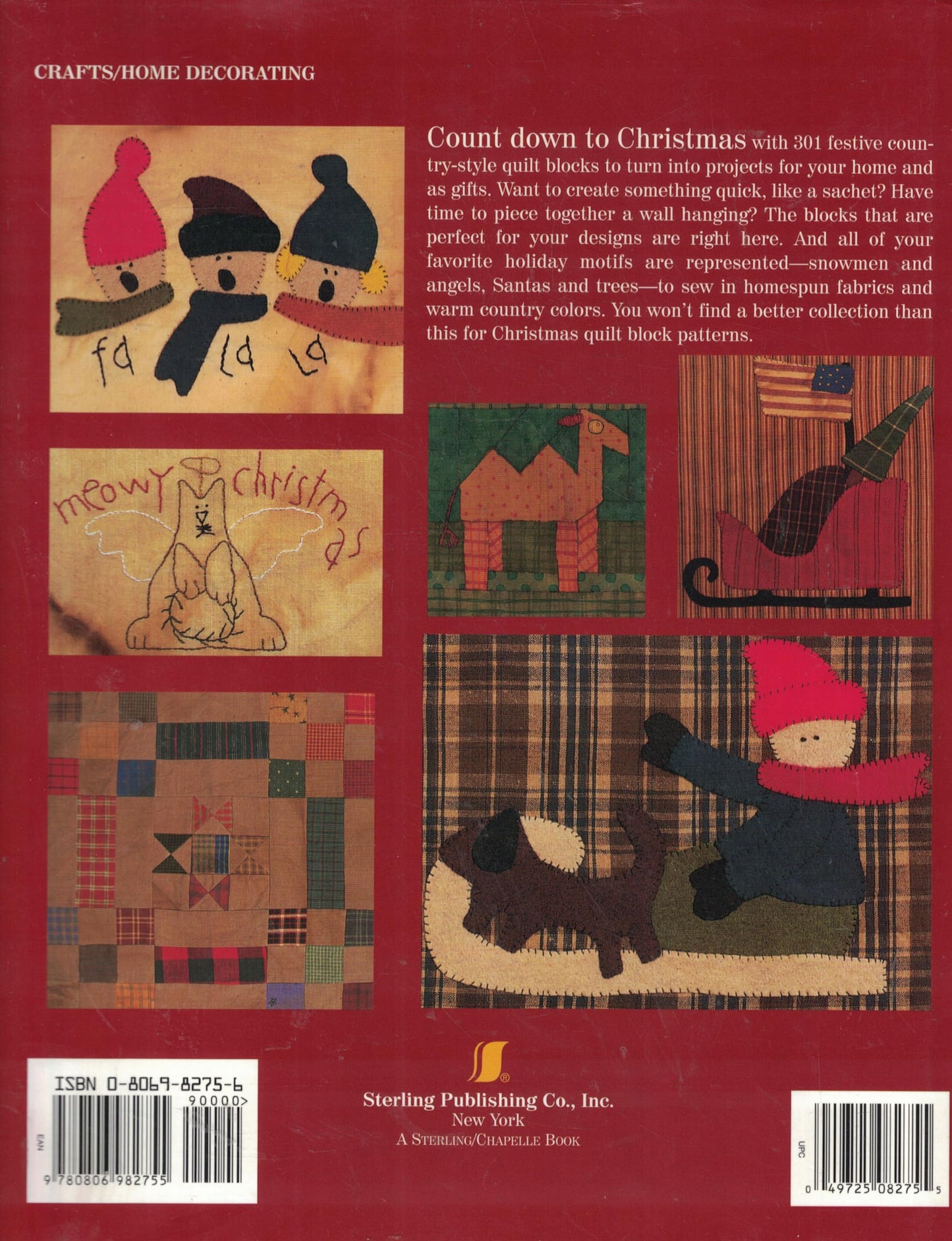 301 Country Christmas Quilt Blocks