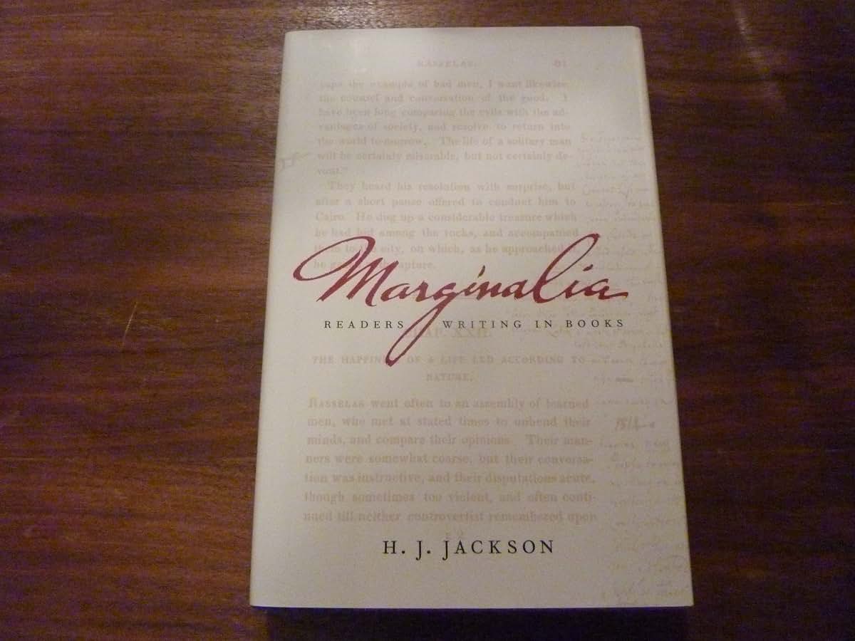 Marginalia: Readers Writing in Books