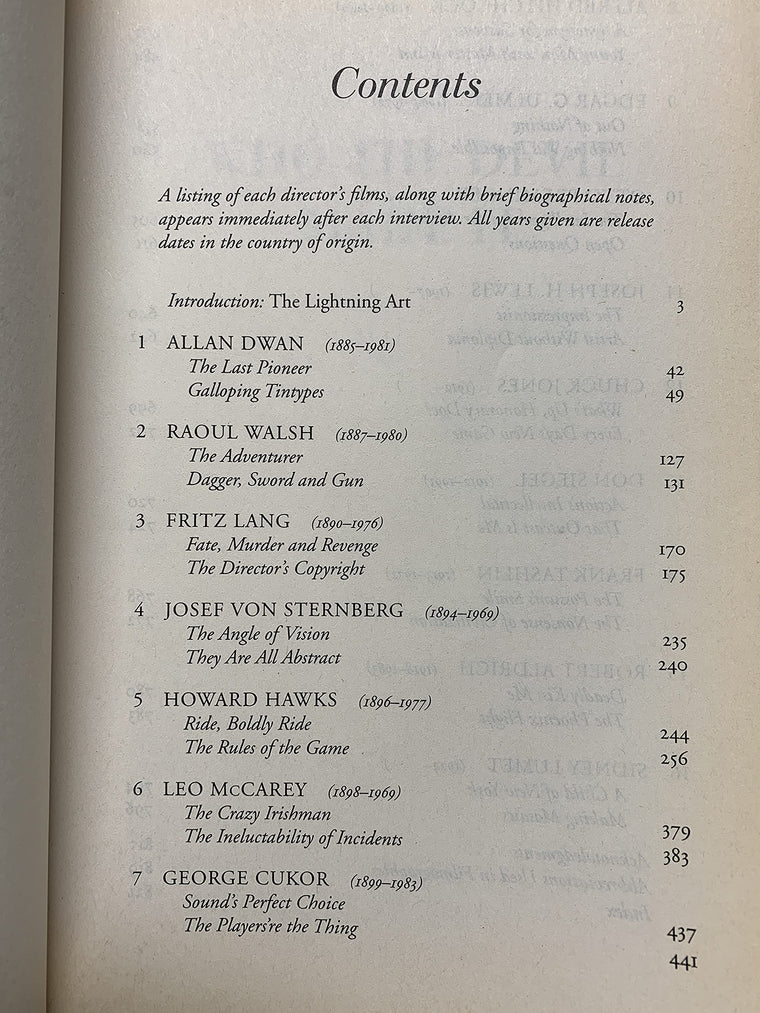 Who the Devil Made It: Conversations with Legendary Film Directors — back cover