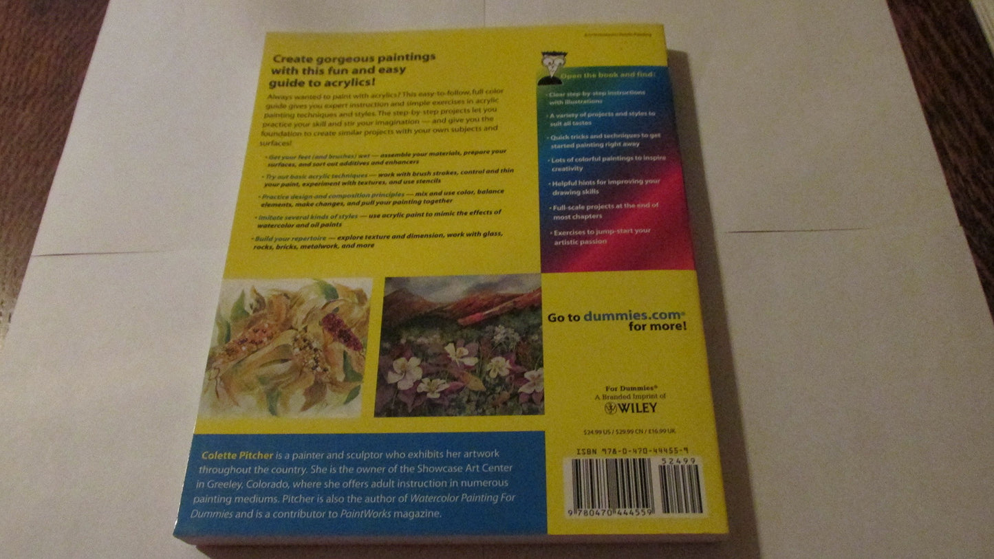 Acrylic Painting for Dummies by Pitcher, Colette