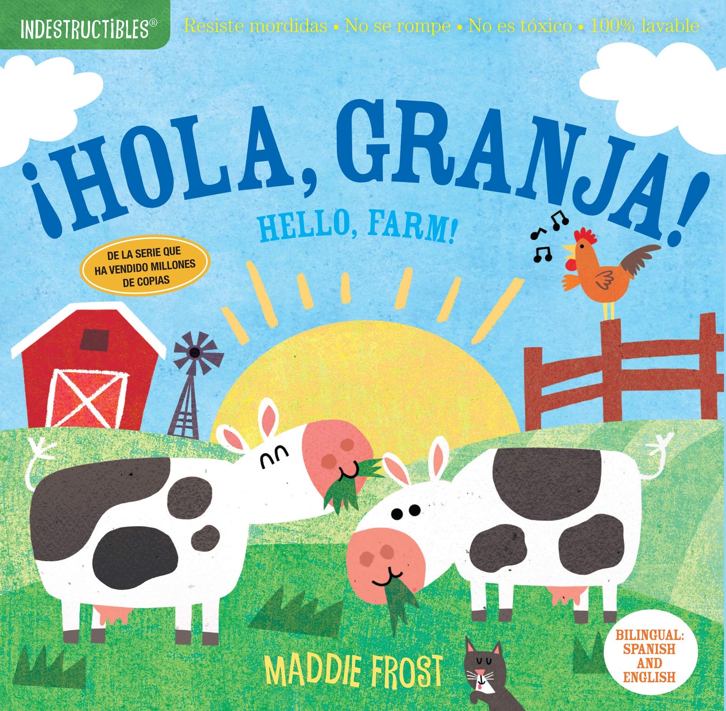 Indestructibles (The Original): Hola, granja! / Hello, Farm!: Chew Proof Rip Proof Nontoxic 100% Washable (Book for Babies, Newborn Books, Safe to Chew) (Spanish Edition)