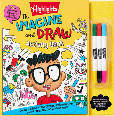 The Imagine and Draw Activity Book (Highlights Imagination Activity Books)