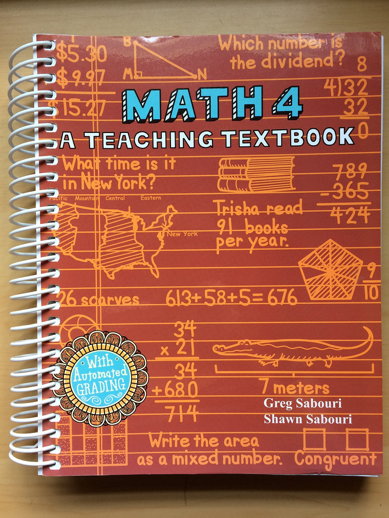 Math 4: A Teaching Textbook — back cover