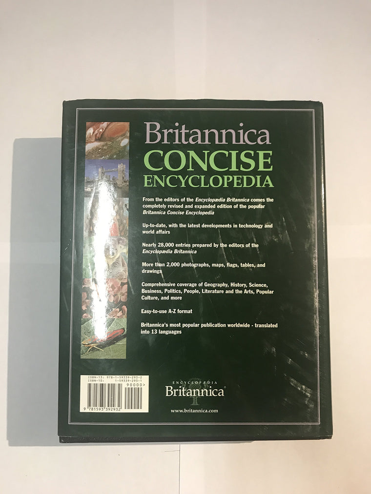 Britannica Concise Encyclopedia — back cover