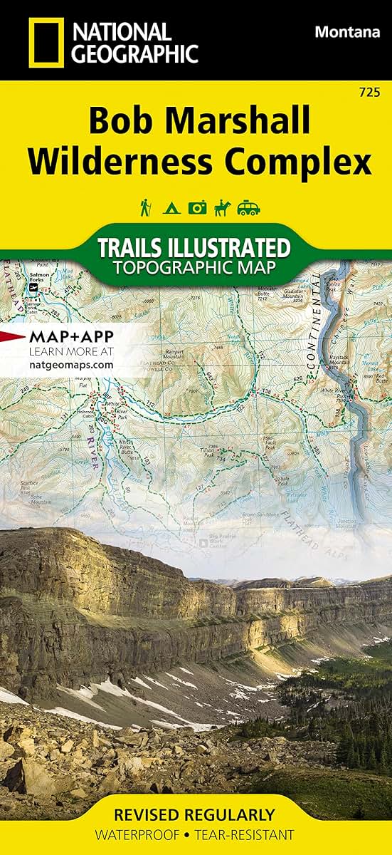 Bob Marshall Wilderness Map (National Geographic Trails Illustrated Map, 725)