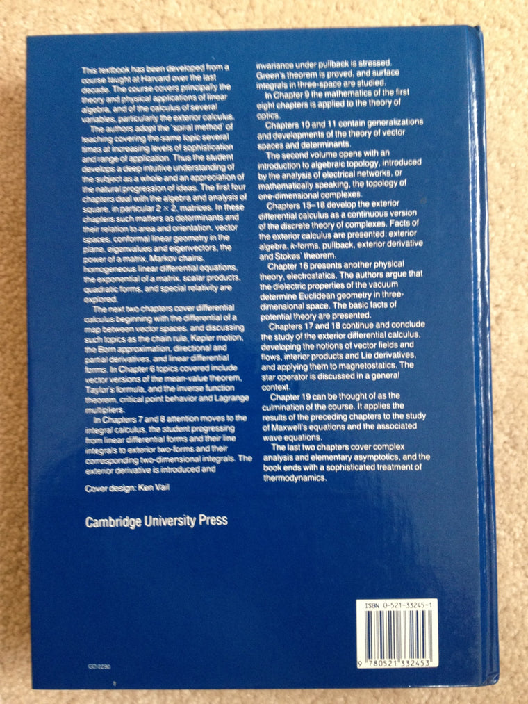 A Course in Mathematics for Students of Physics: Volume 2 — back cover