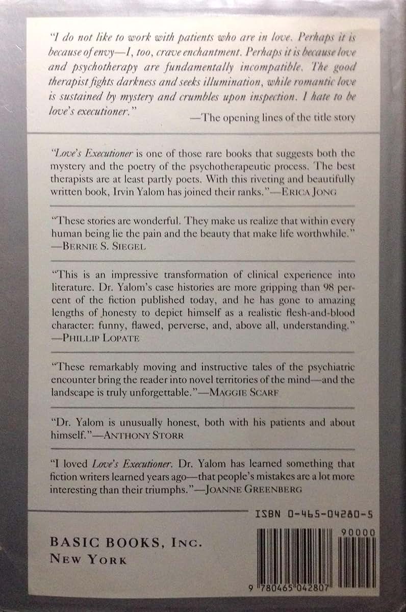 Love's Executioner by Irvin D. Yalom