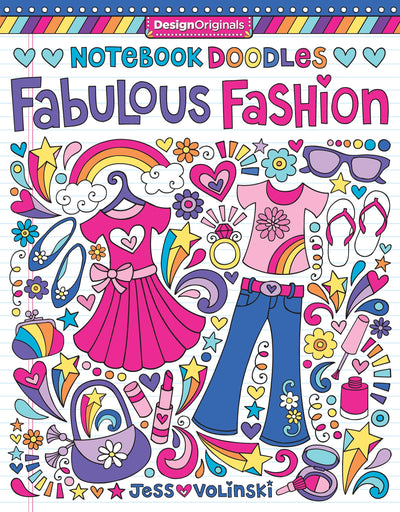 Notebook Doodles Fabulous Fashion: Coloring & Activity Book (Design Originals) 30 Fashionable Designs; Beginner-Friendly Inspiring Art Activities on Extra-Thick Perforated Paper