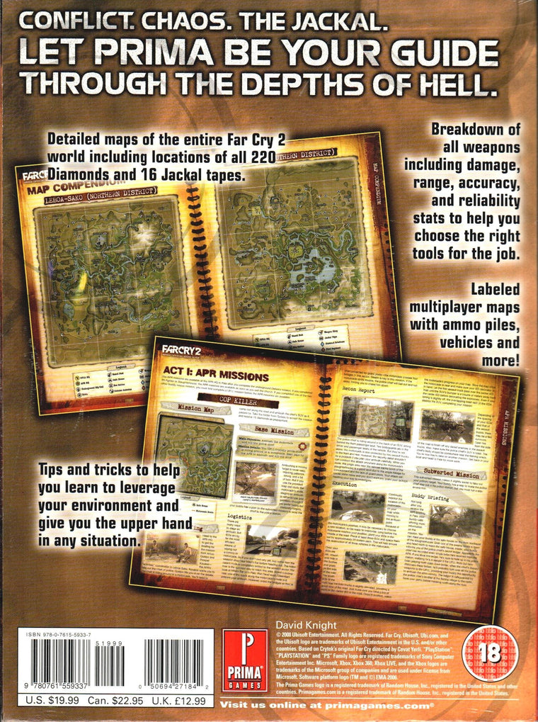Far Cry 2: Prima Official Game Guide — back cover