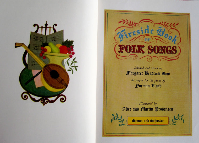 Fireside Book of Folk Songs — back cover